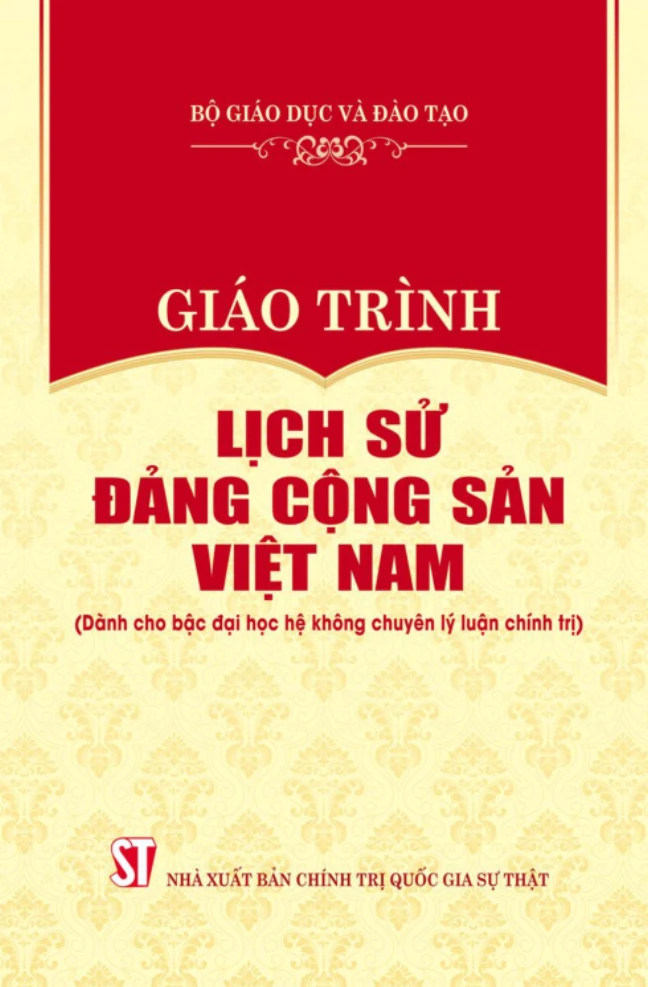 Bia sach Lịch sử Đảng Cộng sản Việt Nam